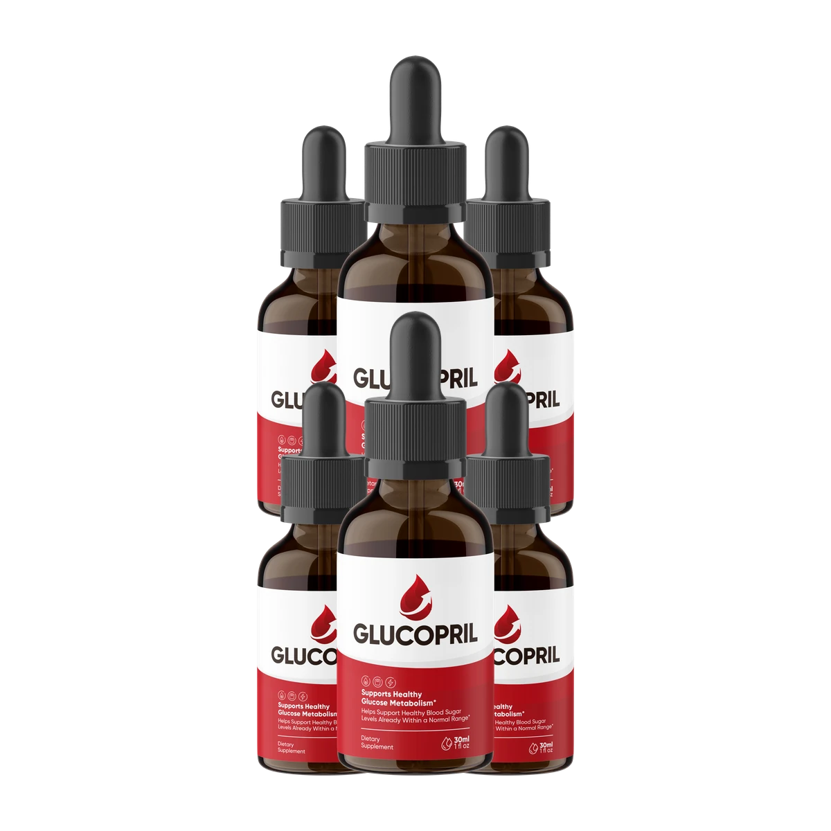 6 Bottles GlucoPril Supplement